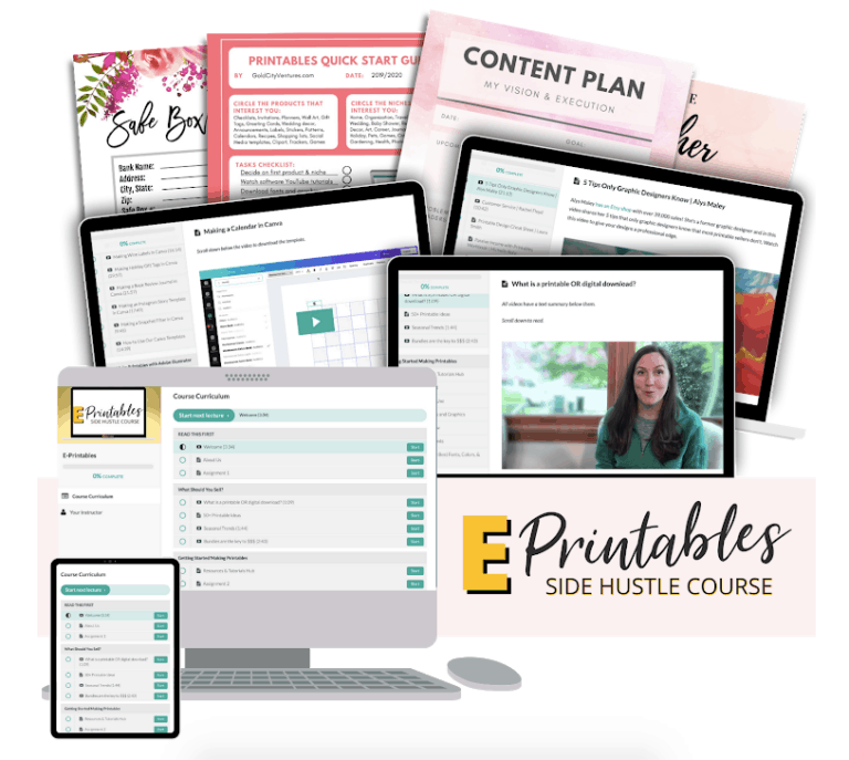 How To Make 1,000+/Month Selling Printable Planners On Etsy
